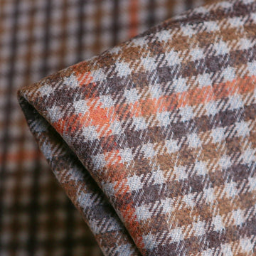 Brunella Walnut Check Flannel