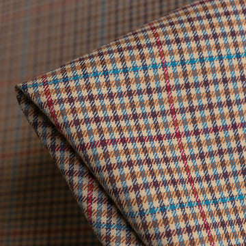 Mila Toffee Check Houndstooth
