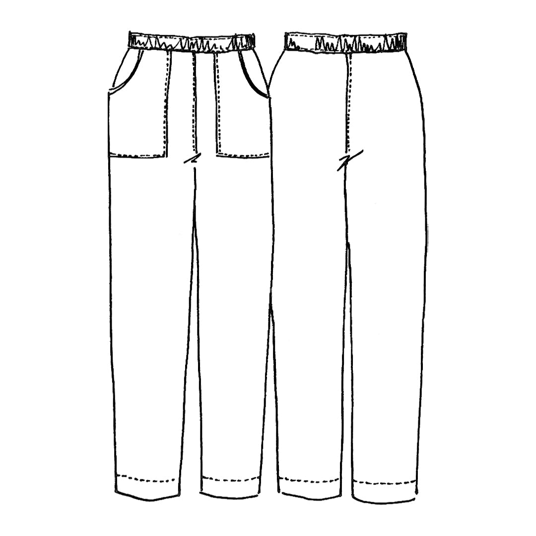 Men'S Flat Sketch Single - Trouser Pant — Tech Pack Tools