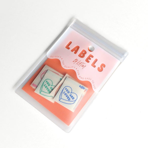 KATM "You Are Loved" Labels - Mixed 6 Sew-In Woven Labels