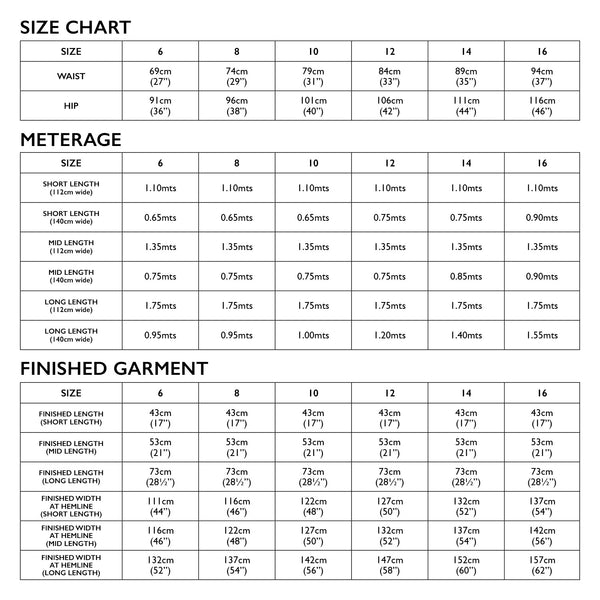 Libby A-Line Skirt Pattern