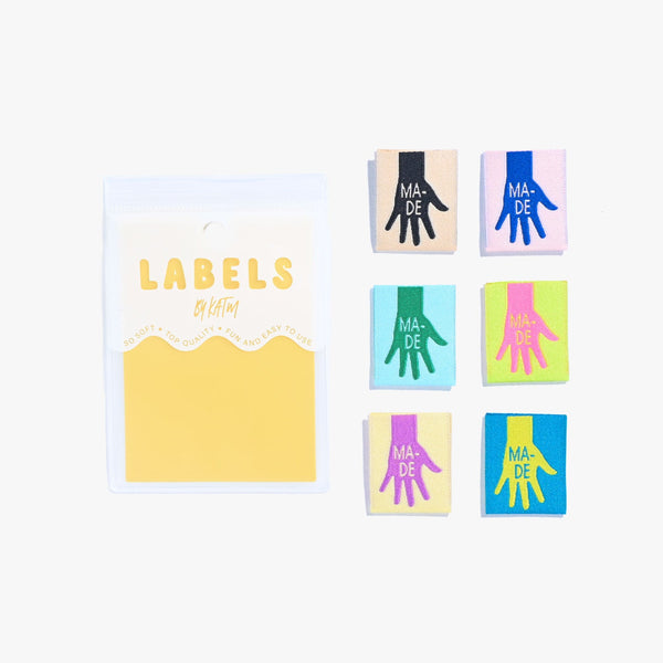 KATM "Made" Labels - Mixed 6 Sew-In Woven Labels