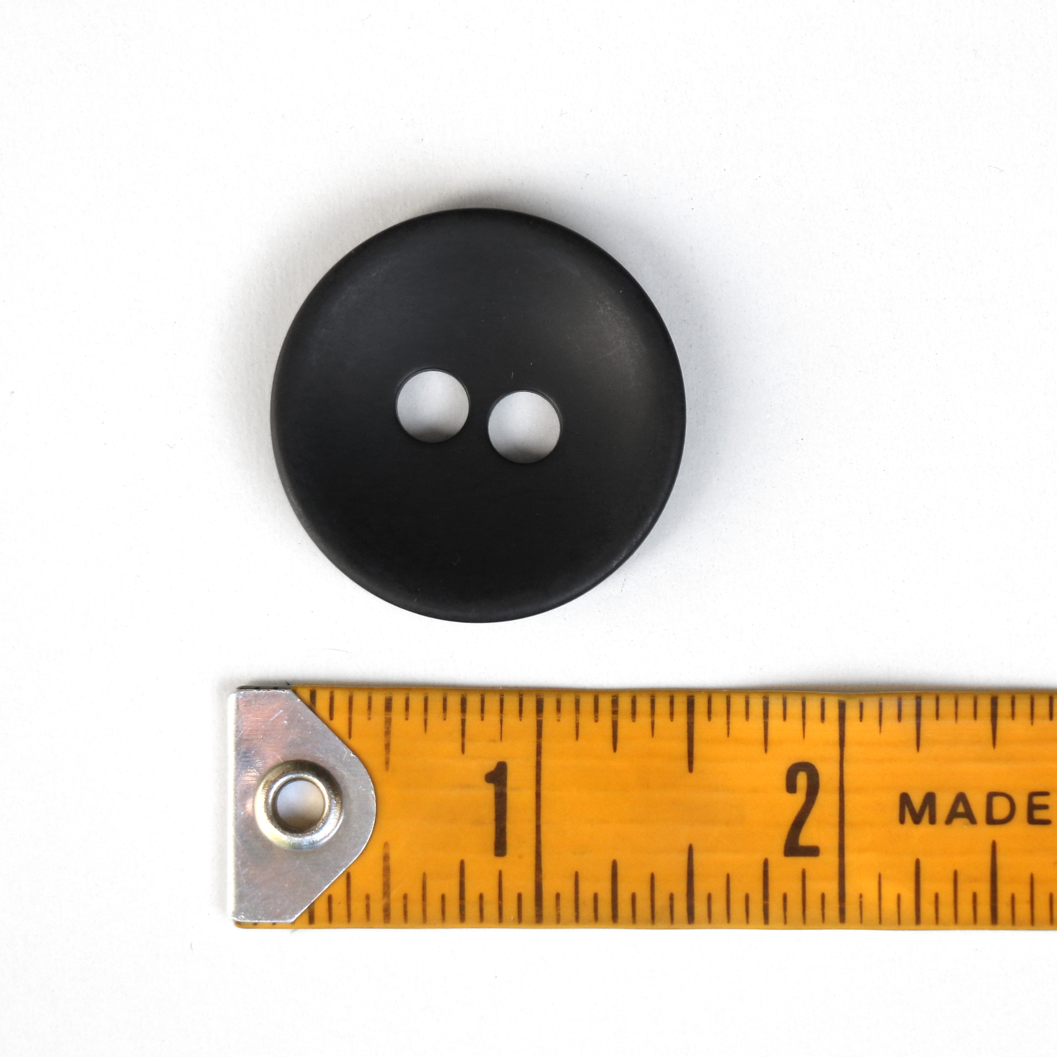 Matte Black 2-Hole Button - 35mm
