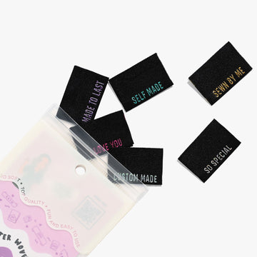 Metallic Side Seams - Black - KATM Labels
