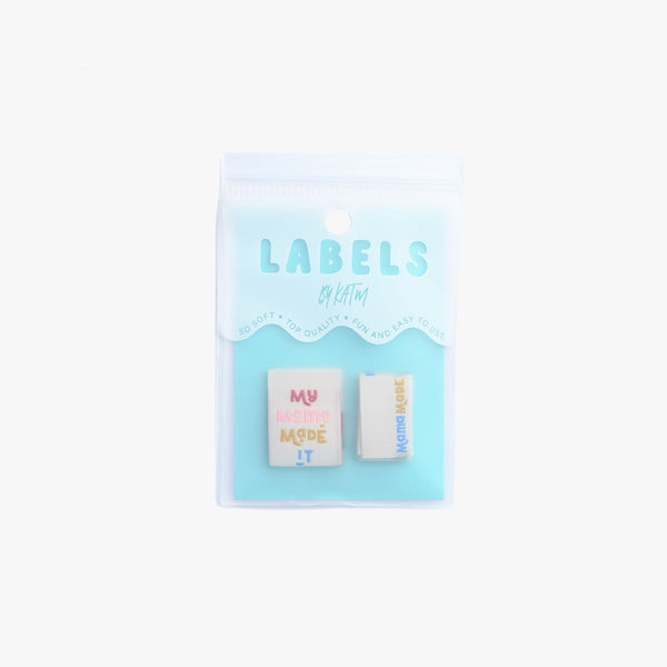 KATM Woven Labels - "My Mama Made It" - woven sewing labels 6 Pack