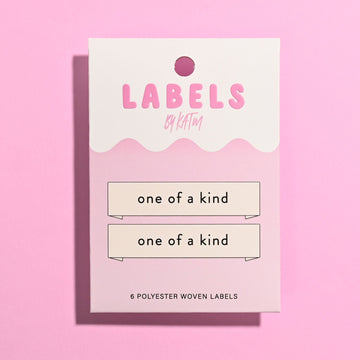 KATM Woven Labels - "ONE OF A KIND" - woven sewing labels 6 Pack