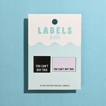 KATM "YOU CAN'T BUY THIS" Labels - Mixed 6 Side Seam and Centrefold Woven Labels