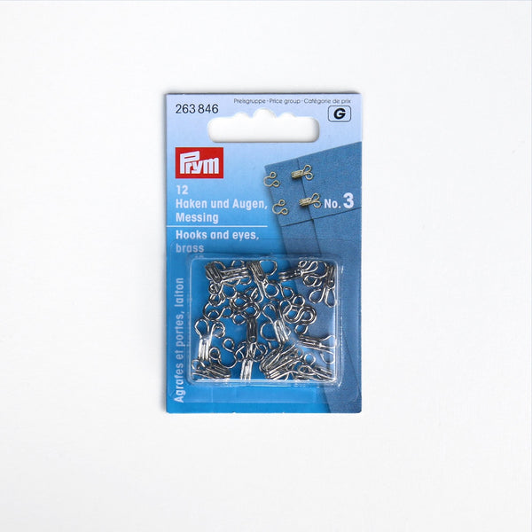 Prym - Hooks and Eyes - Silver