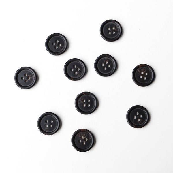Chocolate Brown Button - 18mm