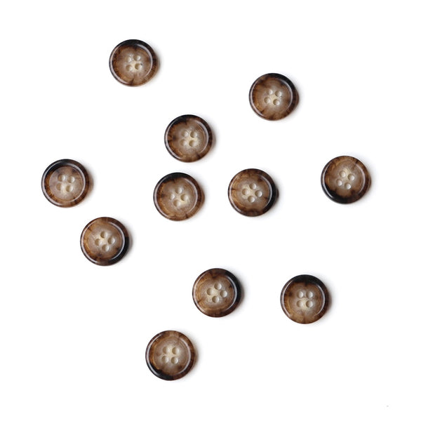 Tortoishell Buttons - Assorted Colours - 15mm