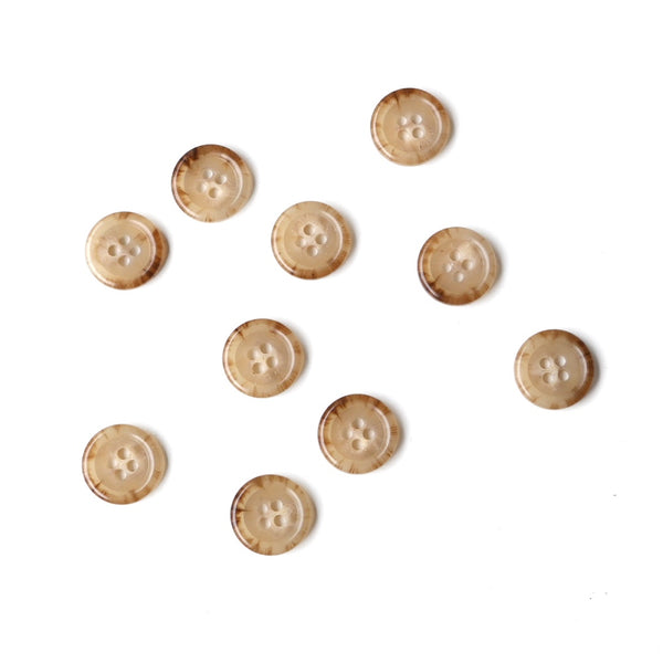 Tortoishell Buttons - Assorted Colours - 15mm