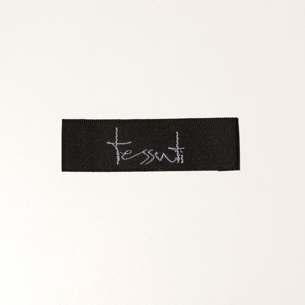 Tessuti Woven Labels - 10 labels (Black or White)