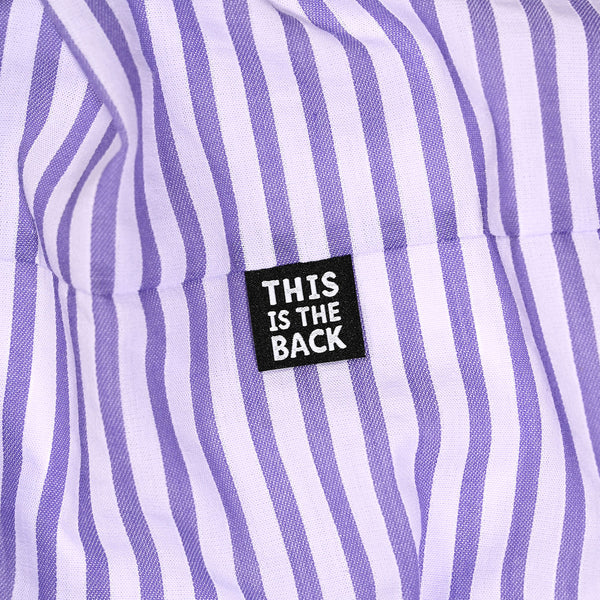 KATM Woven Labels - "THIS IS THE BACK" - woven sewing labels 6 Pack