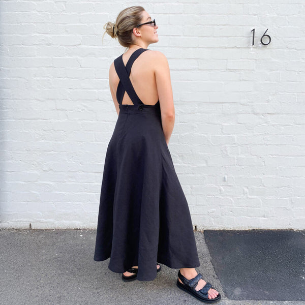 Bedford Black Washed Linen