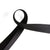 Satin Bias Binding - Black - sold by the metre