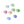 Curved Jelly Button - Assorted Colours - 13mm
