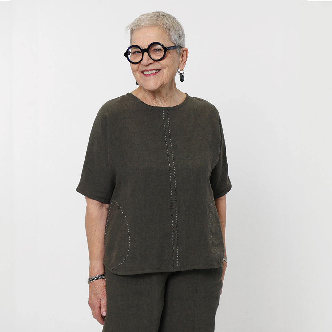 Cora Top | Khaki