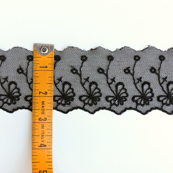 Black Lace Trim (6cm wide)