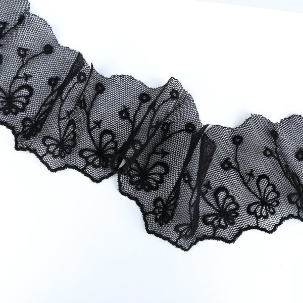 Black Lace Trim (6cm wide)