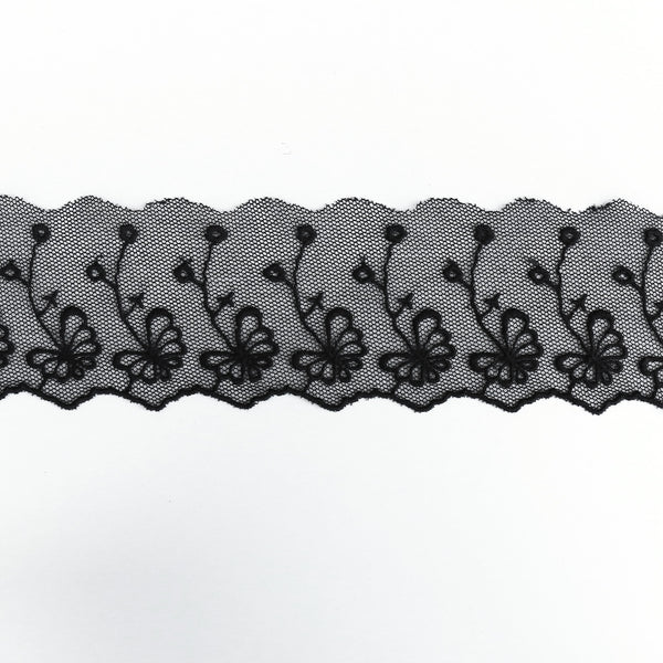 Black Lace Trim (6cm wide)