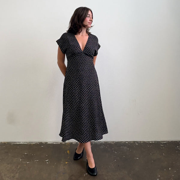 Lagos Nero Spot Silk Satin