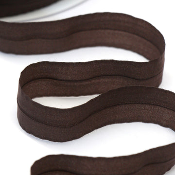 24mm Mouselline Fold Over Elastic - Brown