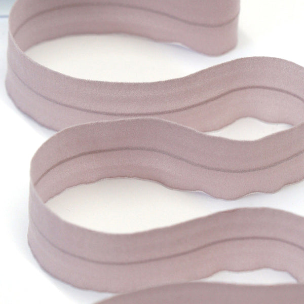 24mm Mousseline Fold Over Elastic - Dusty Pink