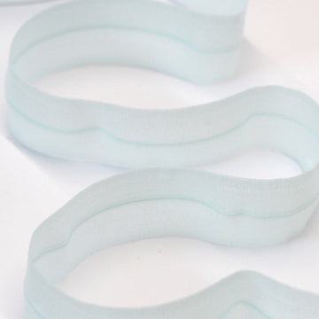 24mm Mouselline Fold Over Elastic - Pale Blue