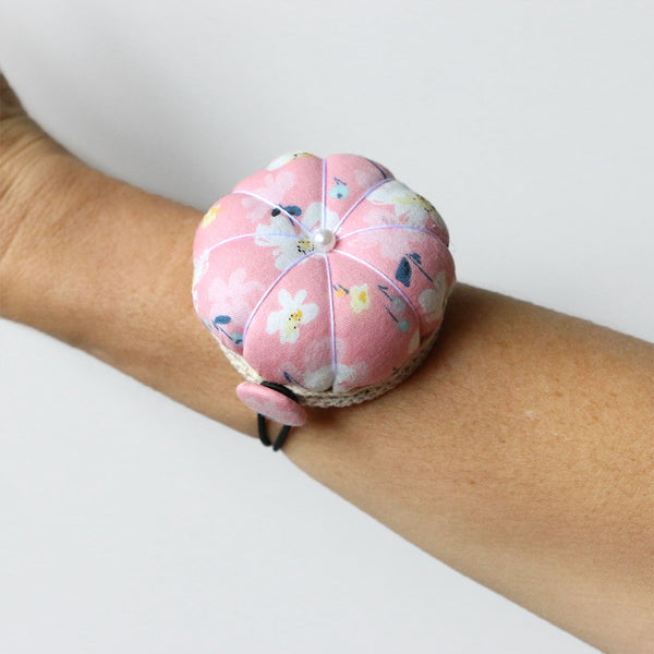 Wrist Pin Cushion - Assorted Floral Designs
