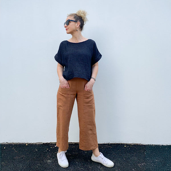Bedford Toffee Washed Linen