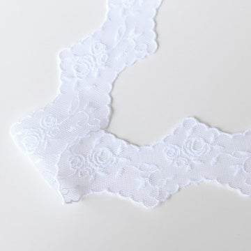 Scalloped White Lace Trim