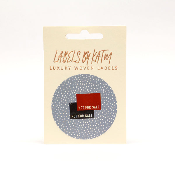 KATM Woven Labels - "NOT FOR SALE" - woven sewing labels 10 Pack
