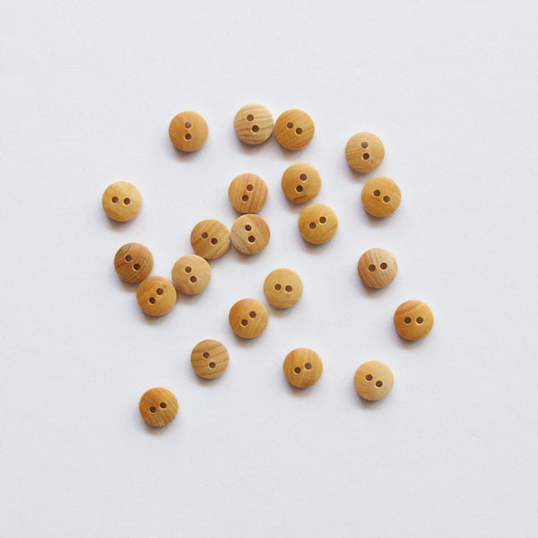 Wood 2-Hole Button - 9mm