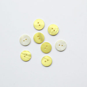 2-Hole Shell Buttons - 13mm - Assorted Colours
