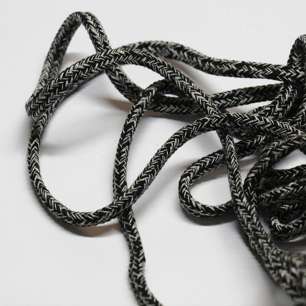 Cord - Black/White - 7.5mm