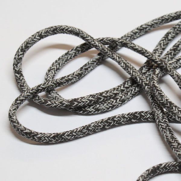 Cord - Charcoal/White - 7.5mm