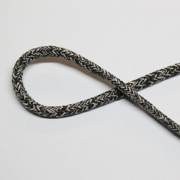 Cord - Charcoal/White - 7.5mm