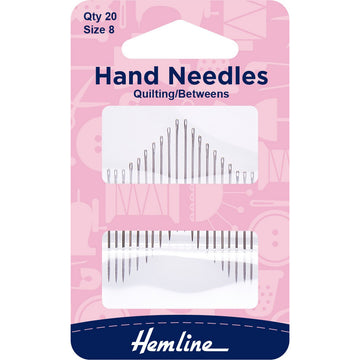 Hemline Hand Needles - Quilting/Betweens - Size 8