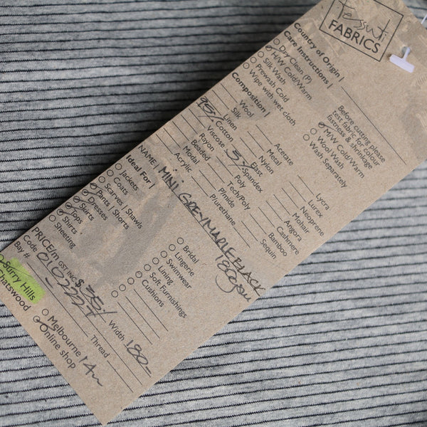 Mini Grey Marle Black