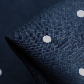 Itsy Bitsy Navy Linen