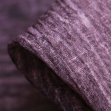 Faro Mauve Tie-dyed Crinkle Linen
