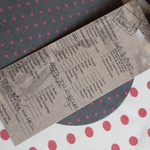 Dots To Circles - Silk Organza