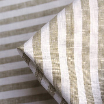 Vogue Stripe Sage Linen