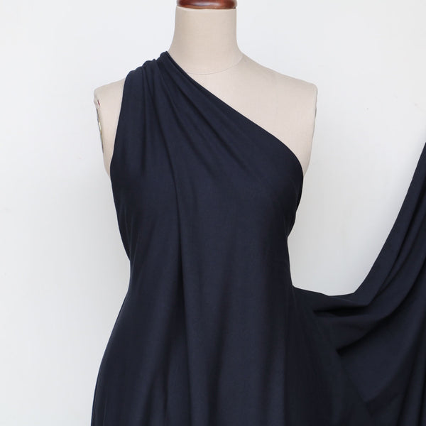 Middle Stretch Navy Cotton Jersey