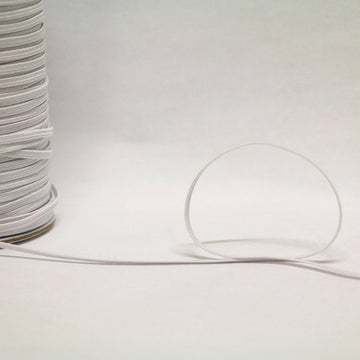Braided Elastic (3mm) - White