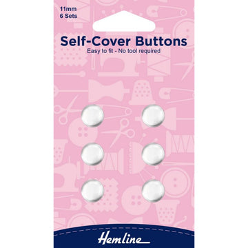 Hemline - Self-Cover Buttons (Metal) - 11mm