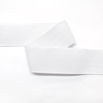 Knitted Non-Roll Elastic (50mm) - White