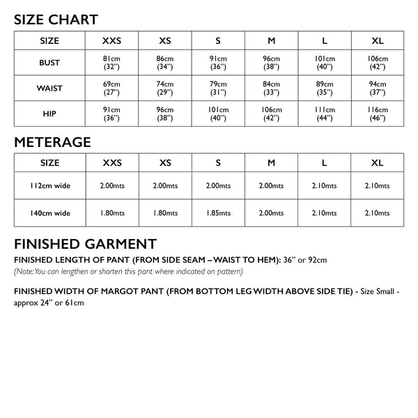 Margot Pant Pattern