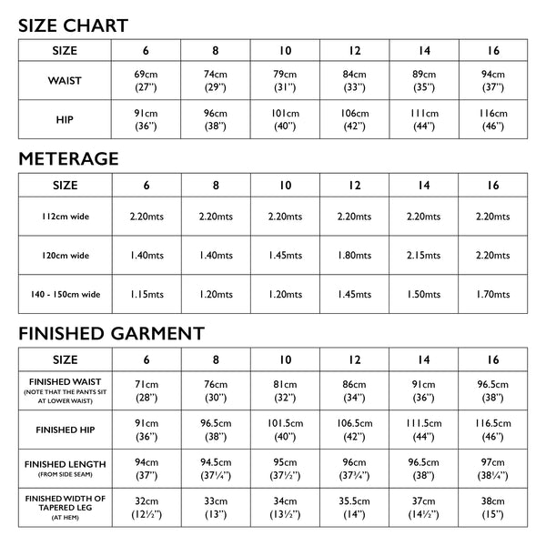 Nina Pants Pattern