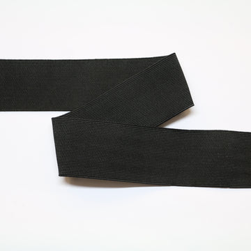 Knitted Non-Roll Elastic (50mm) - Black